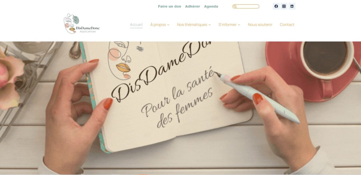 potefolio site DisDameDonc