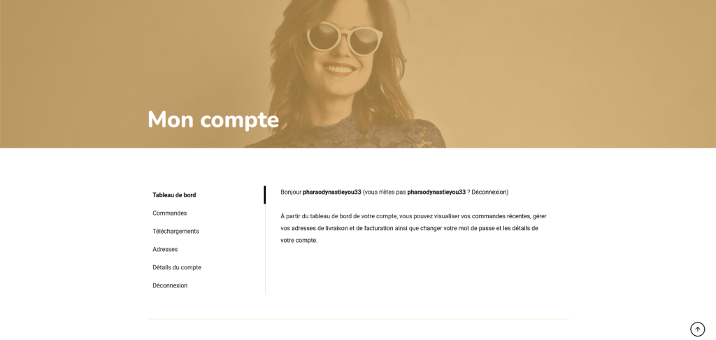 Création site boutique Pharao