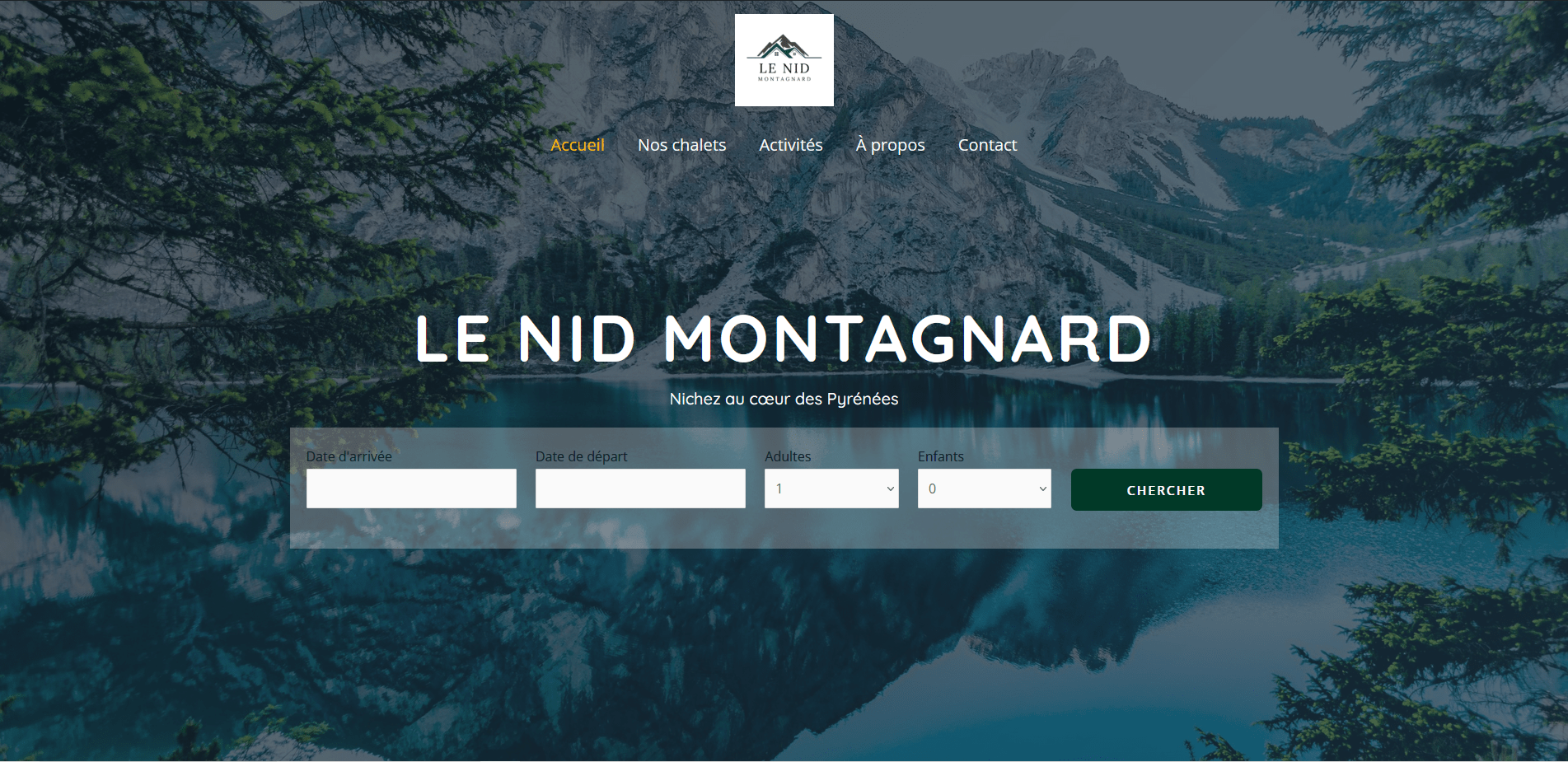 Création site web pour gîtes