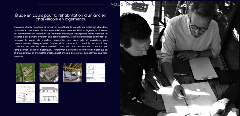 site web d'architecte Vincent Le Pendeven