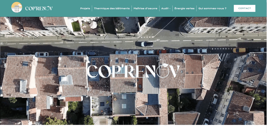 Conception site web Bordeaux coprénov