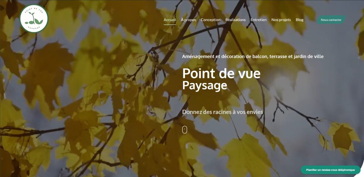 refonte site web site paysagiste bordeaux