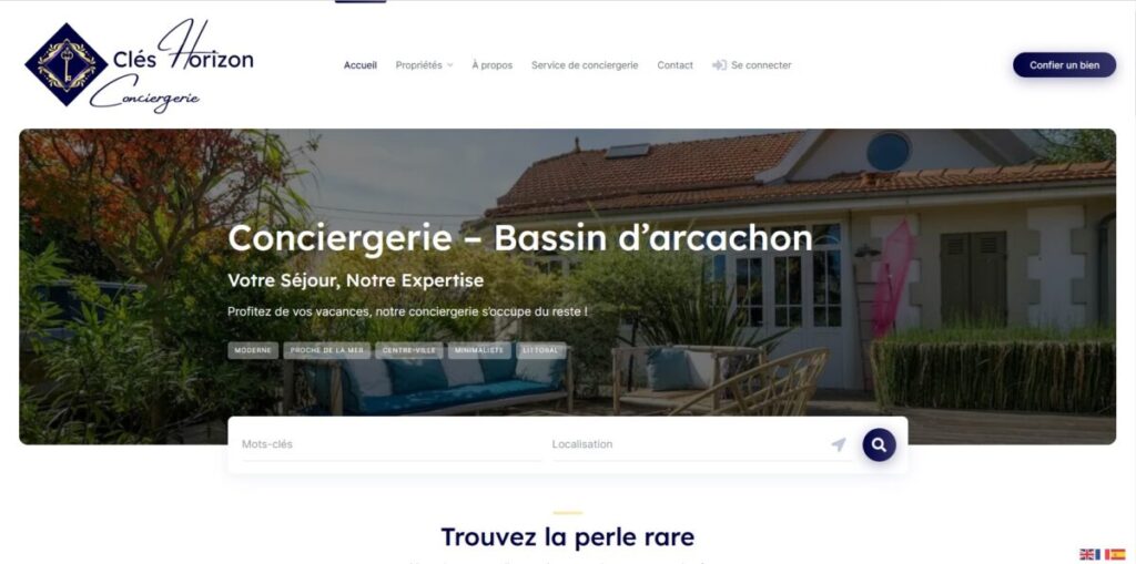 création de sites web bordeaux site web de conciergerie site web Bordeaux