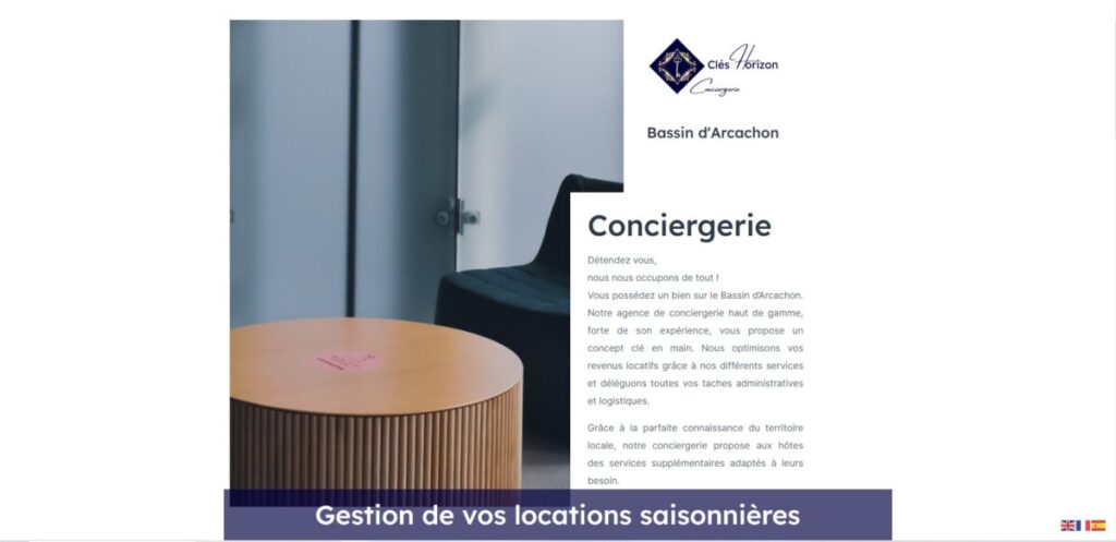 site web de conciergerie site web Bordeaux