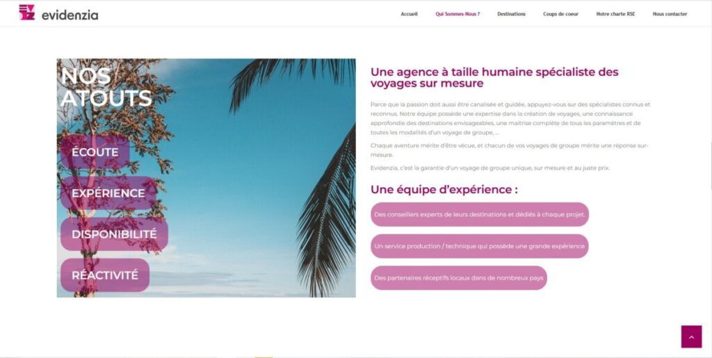 webmaster Bordeaux maintenance site web Evidenzia
