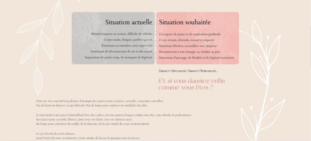 conception site de danse intuitive