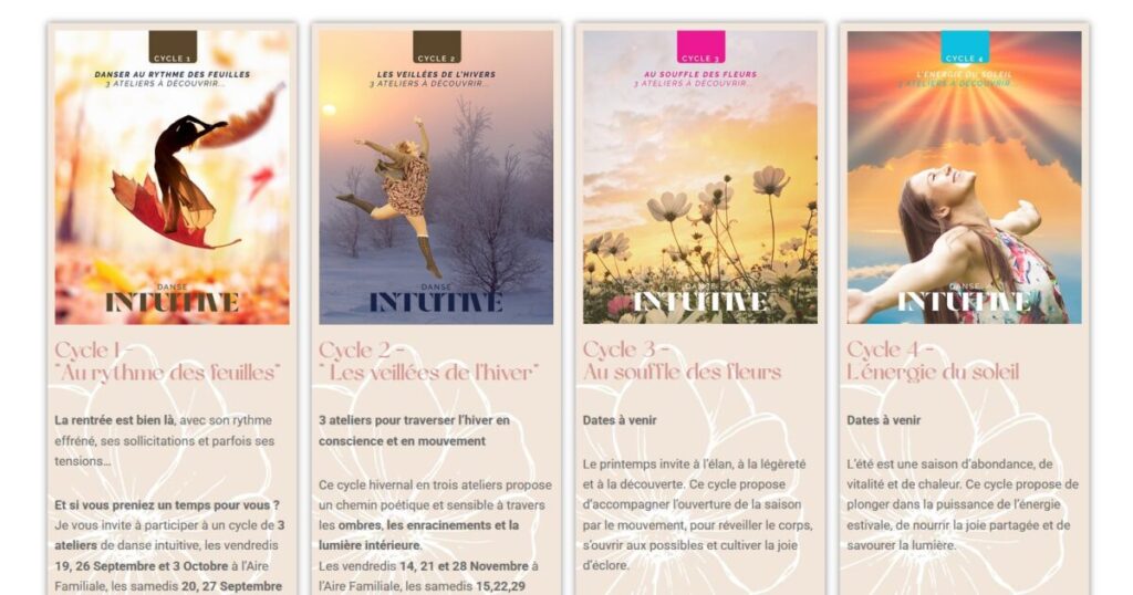 conception site de danse intuitive