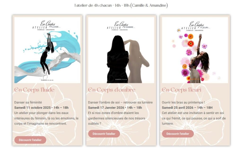 conception site de danse intuitive