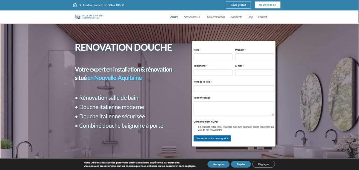 gestion site web bordeaux